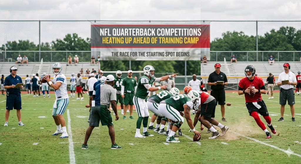 NFL Quarterback Competitions Heating Up Ahead of Training Camp - logo