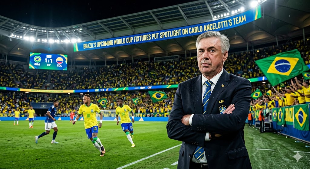Brazil's Upcoming World Cup Fixtures Put Spotlight on Carlo Ancelotti's Team