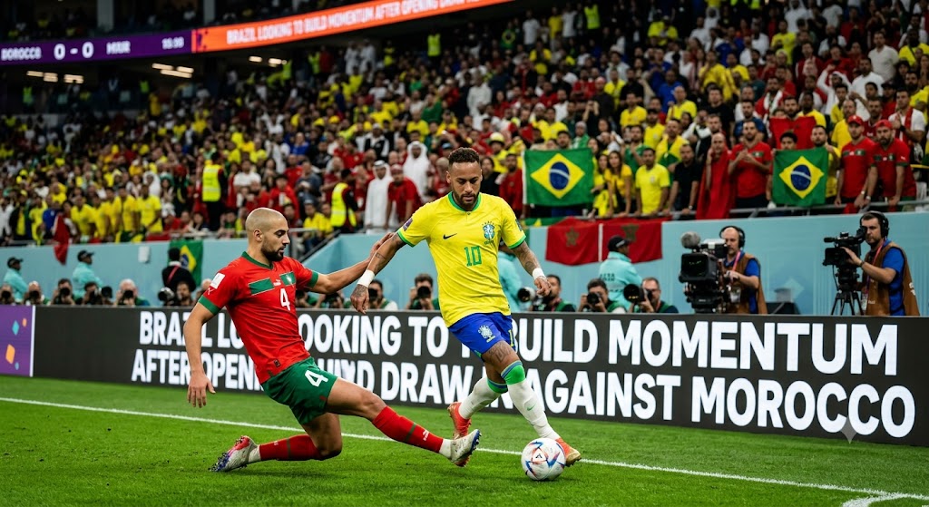 Brazil Looking to Build Momentum After Opening Draw Against Morocco