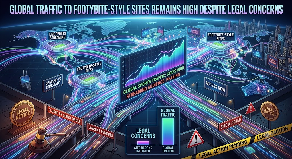 Global Traffic to Footybite-Style Sites Remains High Despite Legal Concerns