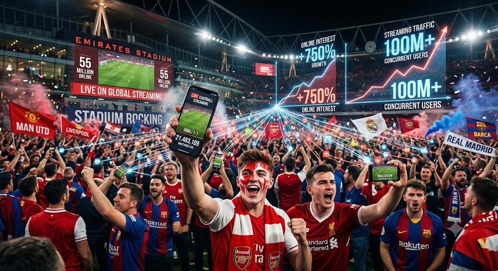 Football Fans Drive Massive Online Interest in Sports Streaming Platforms - logo