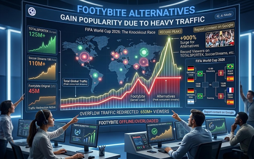 Footybite Alternatives Gain Popularity Due to Heavy Matchday Traffic