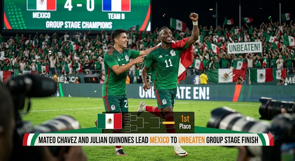 Mateo Chavez and Julian Quinones Lead Mexico to Unbeaten Group Stage Finish