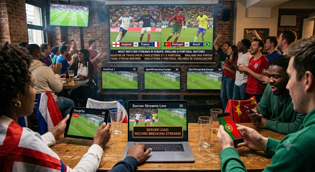 England and Portugal Matches Become Most-Watched Soccer Streams Across Europe