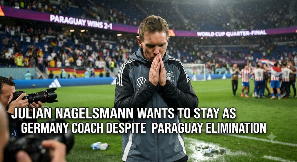 Julian Nagelsmann Wants to Stay as Germany Coach Despite Paraguay Elimination