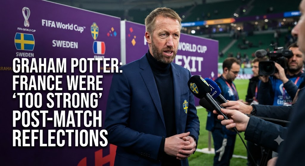 Graham Potter Admits France Were “Too Strong” After Sweden’s World Cup Exit