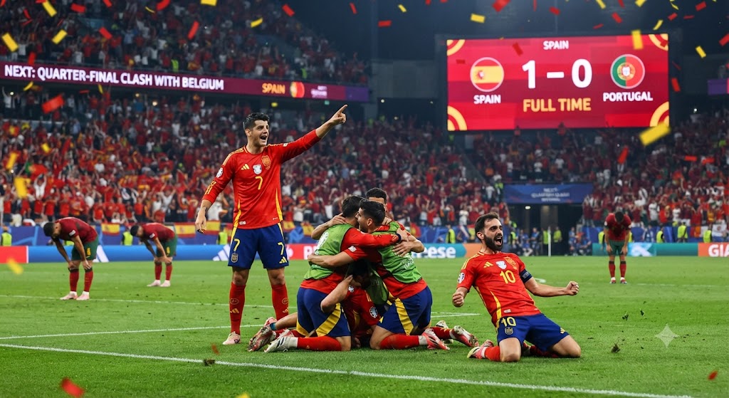 Spain Eliminate Portugal 1–0 to Book Quarter-Final Clash With Belgium