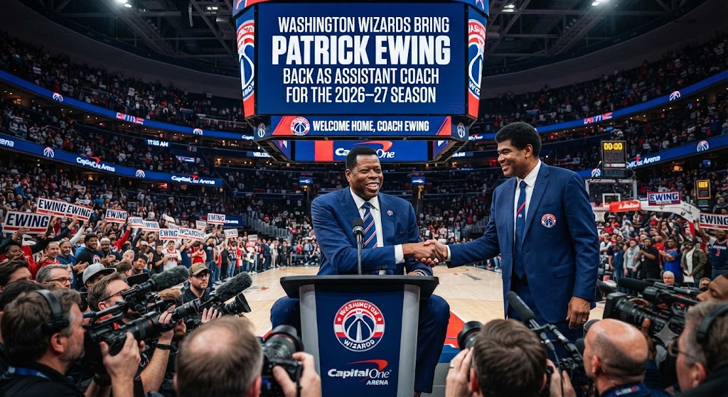 Washington Wizards Bring Patrick Ewing Back as Assistant Coach for the 2026–27 Season