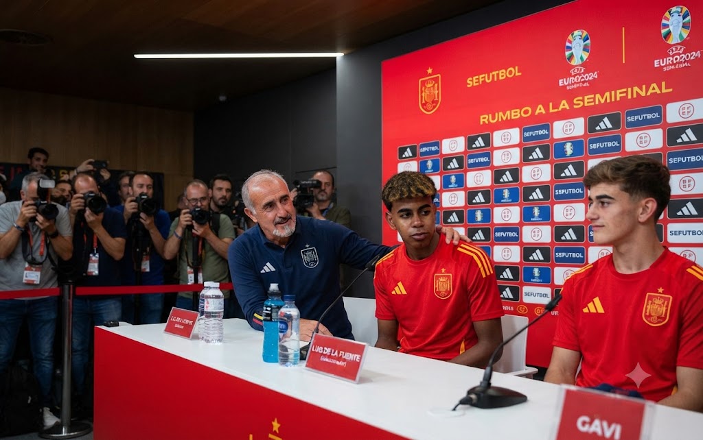 Luis de la Fuente Praises Spain's Young Stars Ahead of Semi-Final