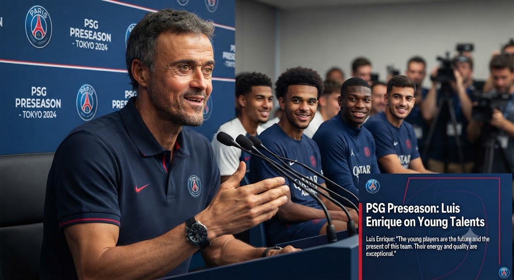 Luis Enrique Praises PSG's Young Core During Preseason