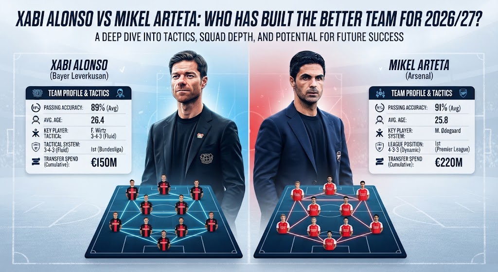 Xabi Alonso vs Mikel Arteta: Who Has Built the Better Team for 2026/27? - logo