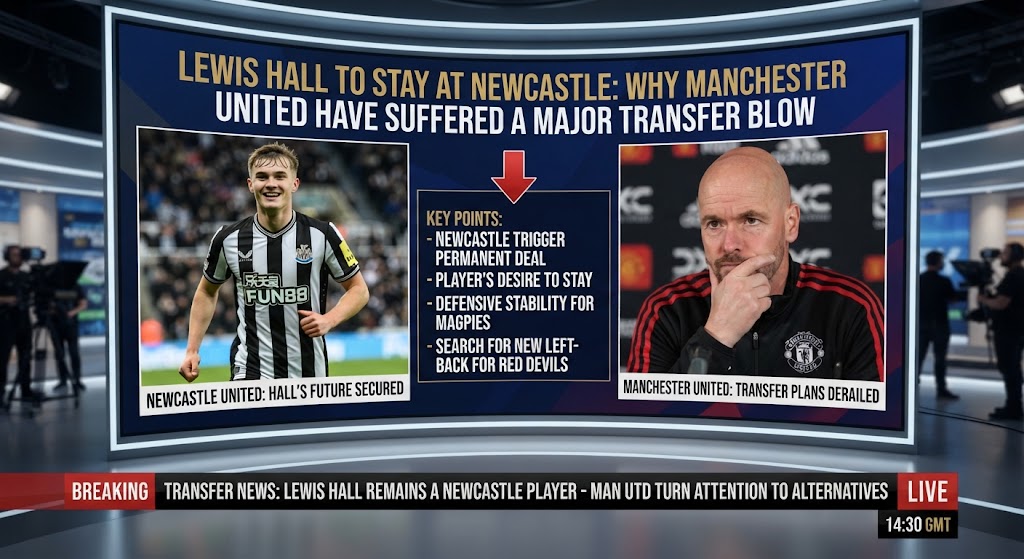 Lewis Hall to Stay at Newcastle: Why Manchester United Have Suffered a Major Transfer Blow