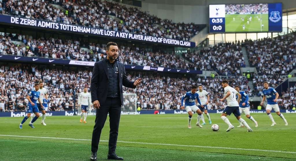 De Zerbi Admits Tottenham Have Lost a Key Player Ahead of Everton Clash